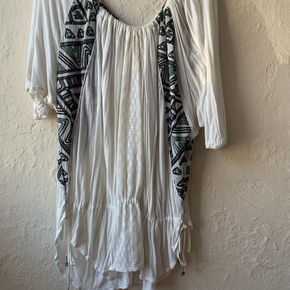 Free People Cotton Embroidered Tunic Top - Picture 2 of 13